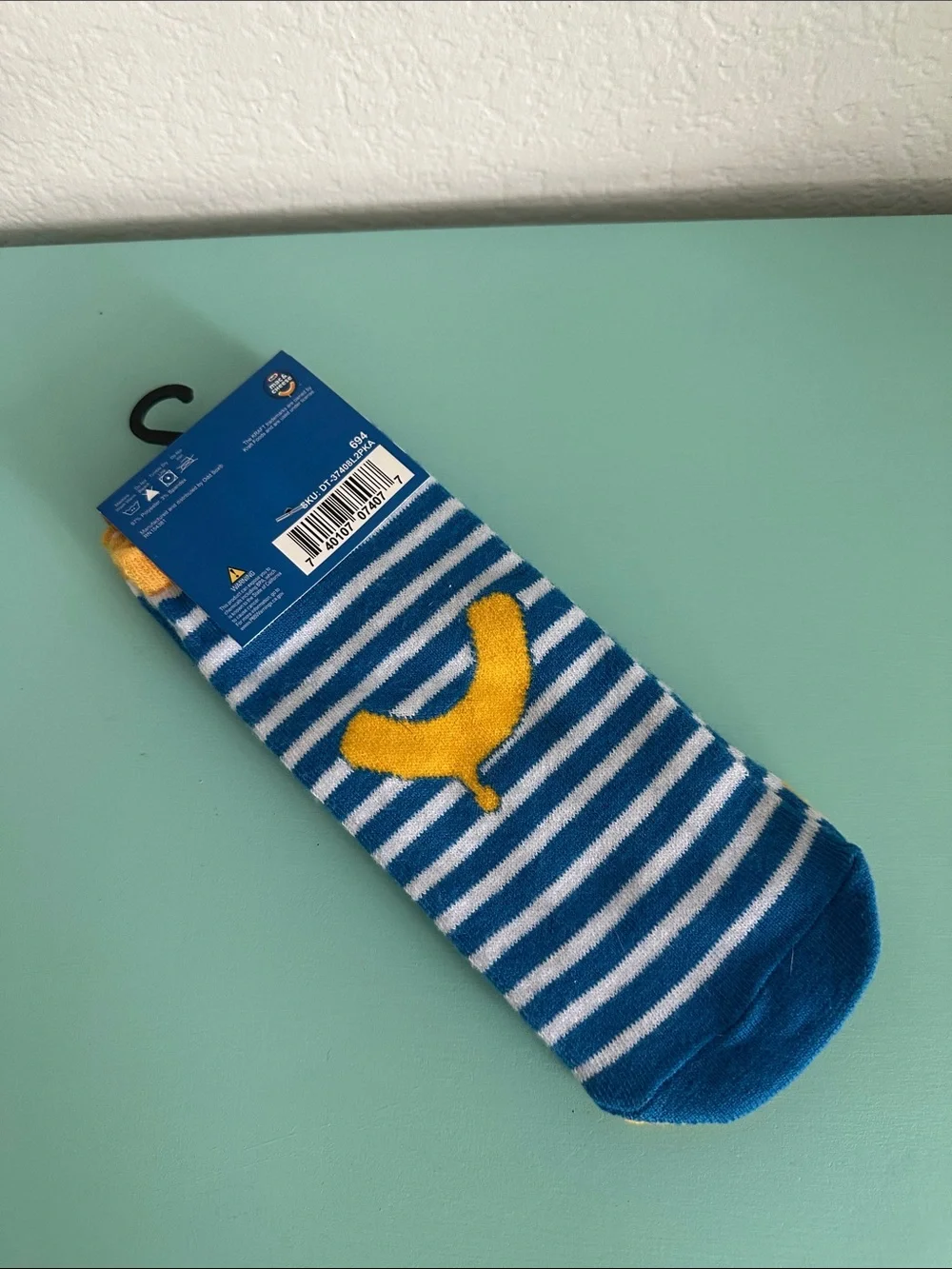 Odd Sox-Kraft Mac&Cheese-2 pack of a novelty ankle socks-new-originally packed